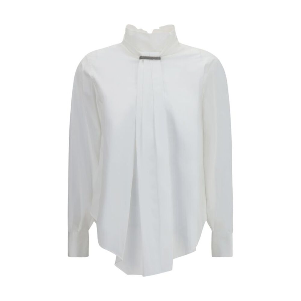 Brunello Cucinelli Women Blouse With Monili Decoration